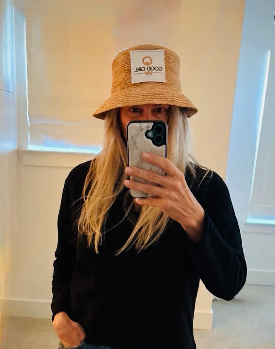Summer Summit Legacy Patch Raffia Bucket Hat